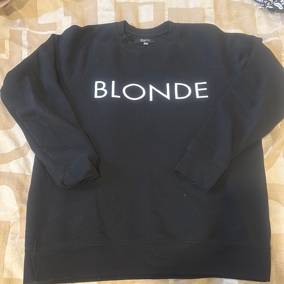Brunette the Label - BLONDE crew neck sweater - Picture 1 of 2